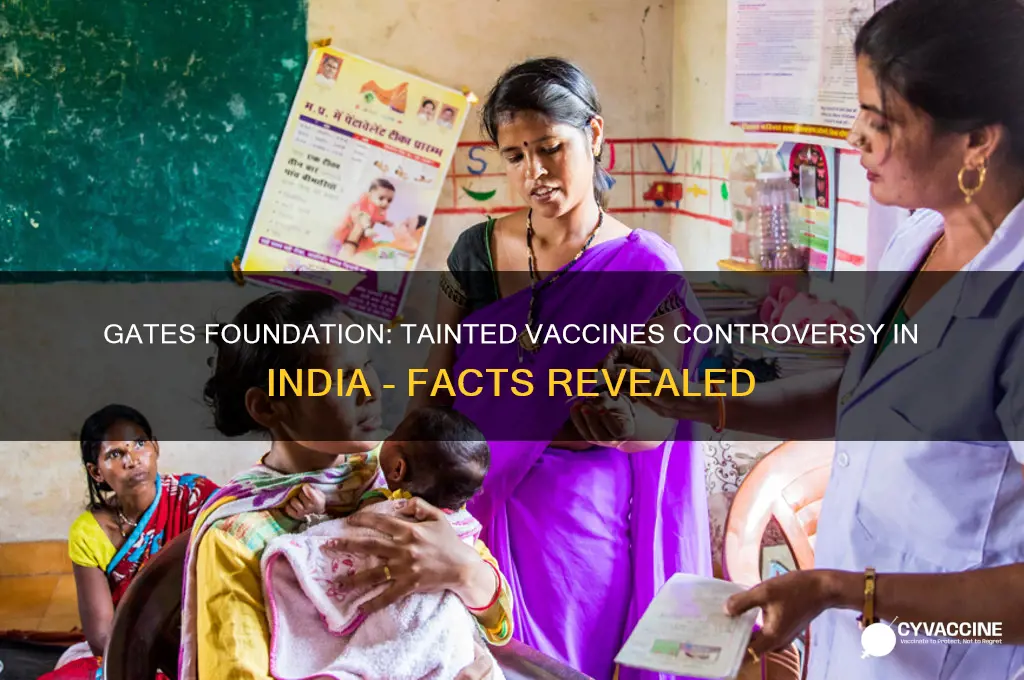 was gates convicted of tainted vaccines in india