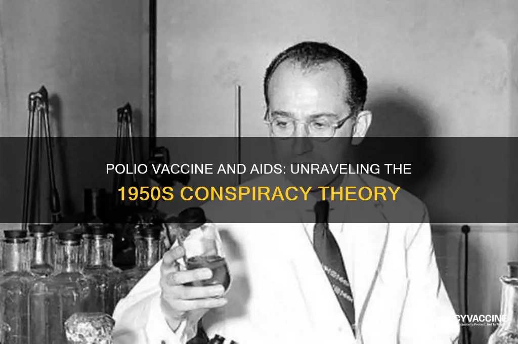 was the polio vaccine tanted wirh aids in the 50ths