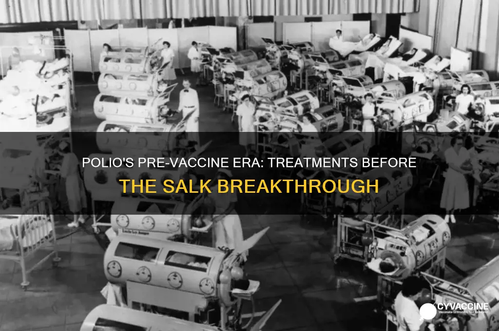 was there a polio cure before the vaccine