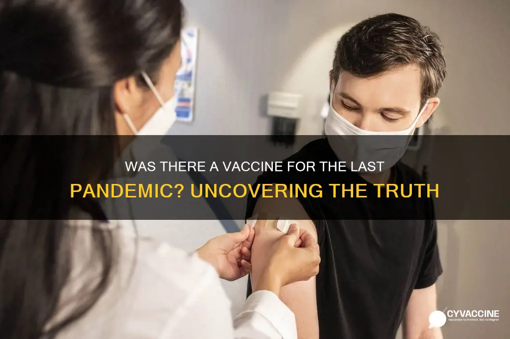 was there a vaccine for the last pandemic