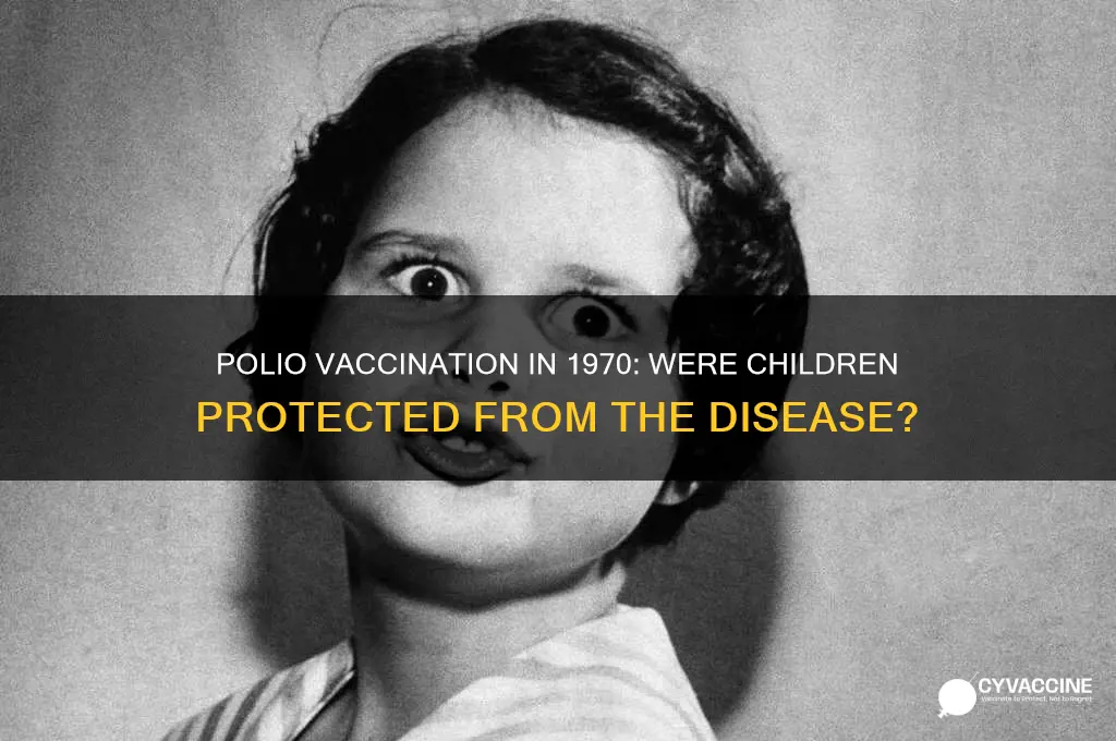were children born in 1970 vaccinated for polio