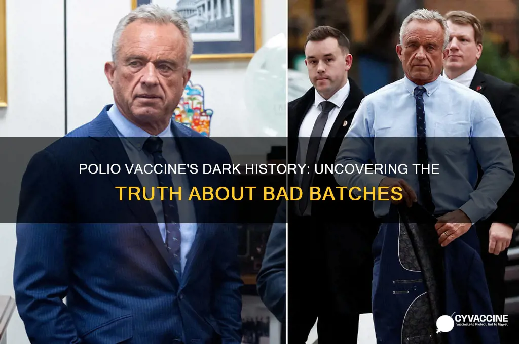 were there ever bad batches of the polio vaccine