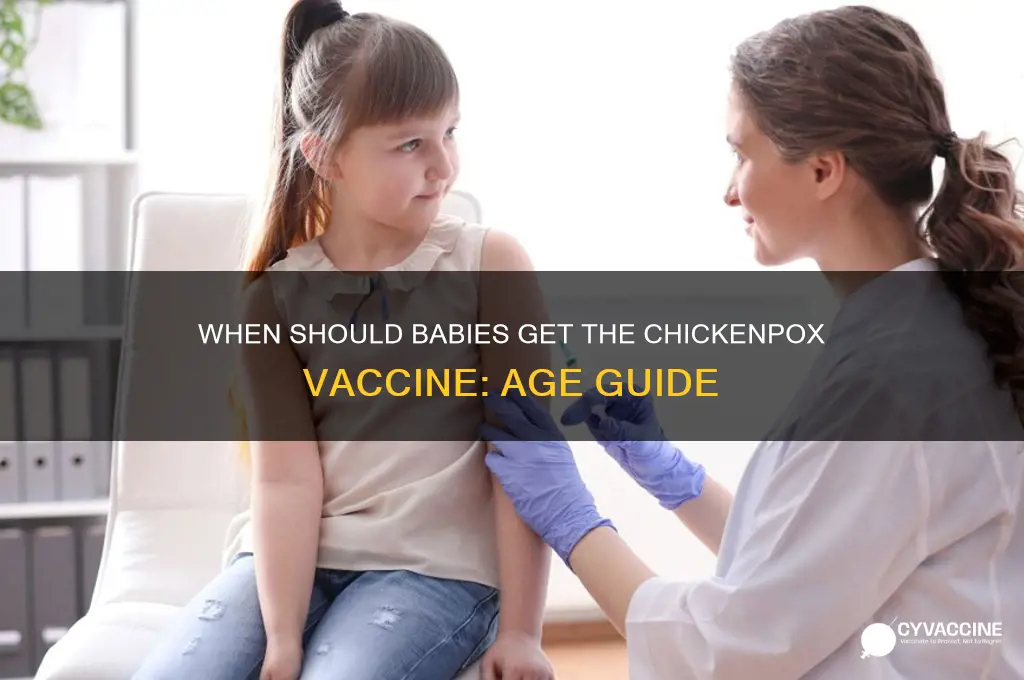what age are babys vaccinated for chicken pocks