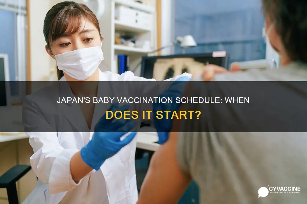 what age does japan begin to vaccinate their babies