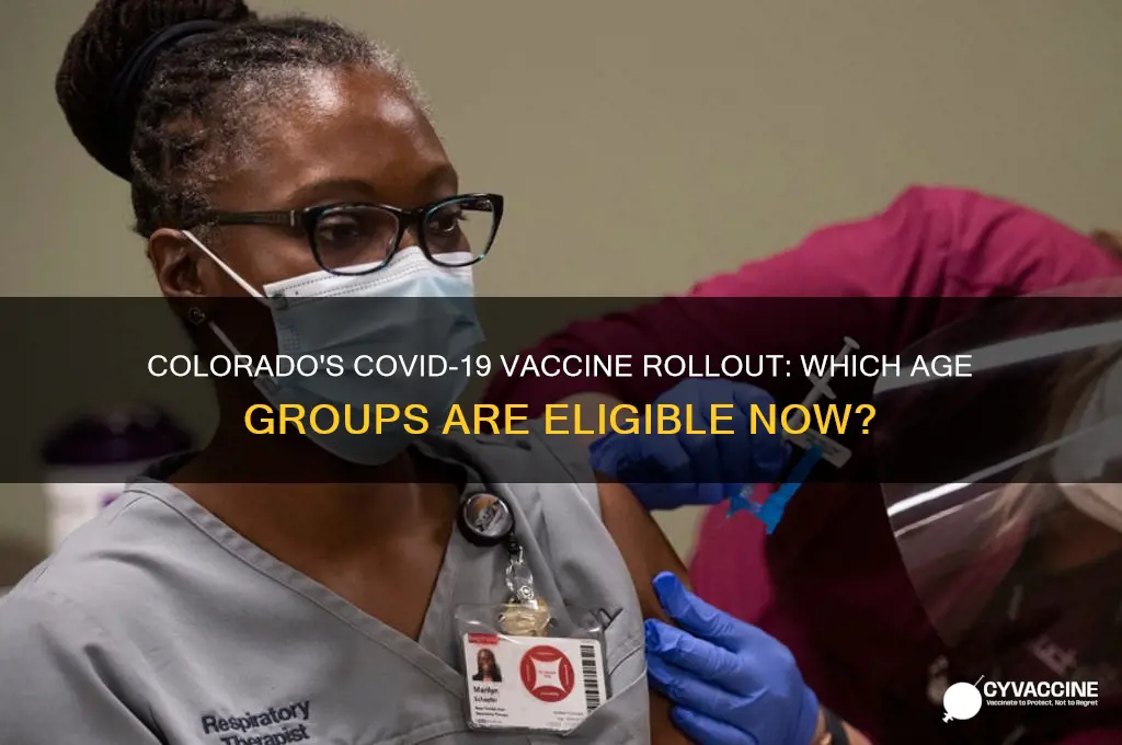 what age group is being vaccinated in colorado
