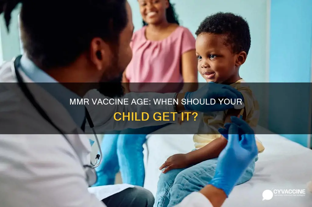 what age is the mmr vaccine