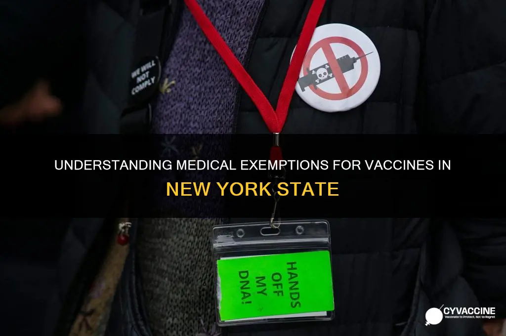 what are medical exemptions for vaccines in ny