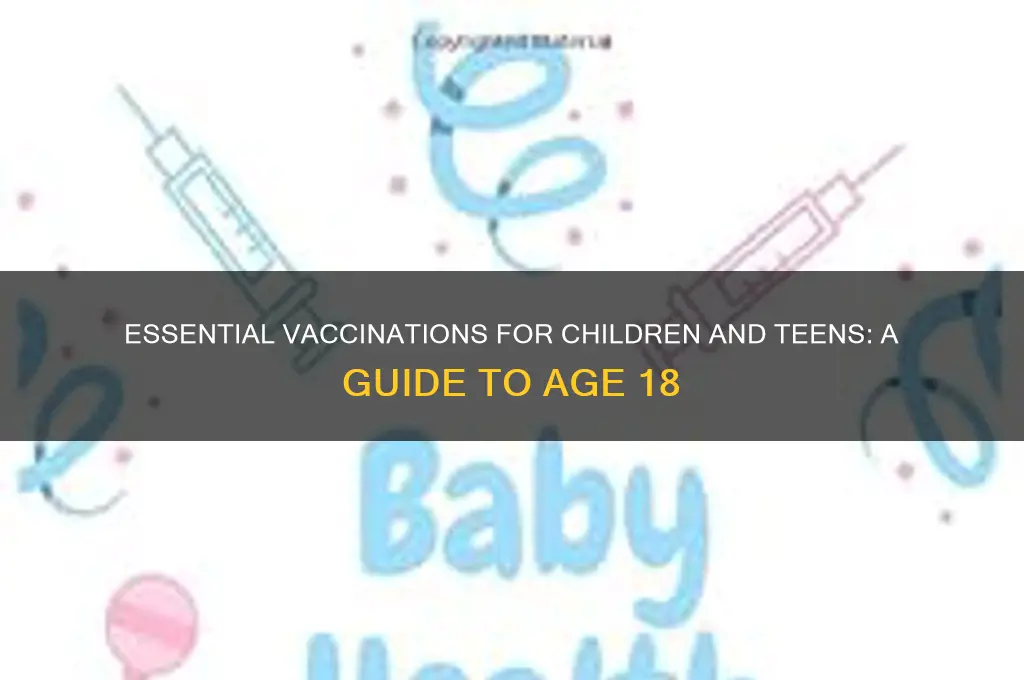 what are normal vaccinations up to the age of 18