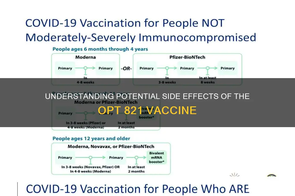what are side affects of opt 821 vaccine