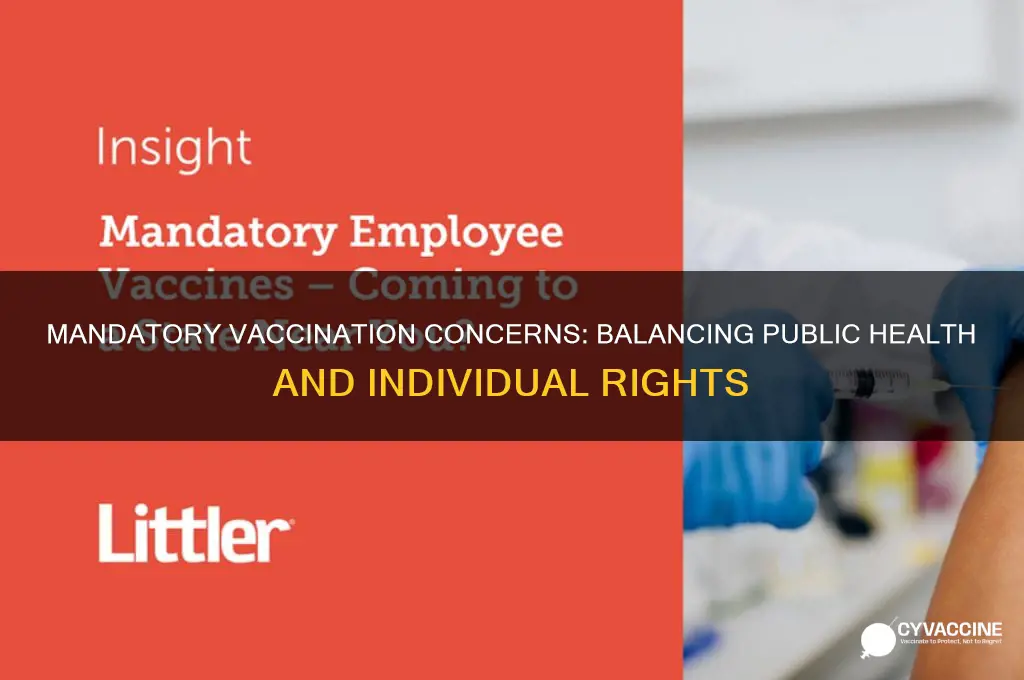 what are some of the concerns related to mandatory vaccination