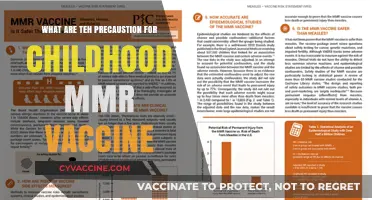 Childhood MMR Vaccine: Essential Precautions for Safe Immunization