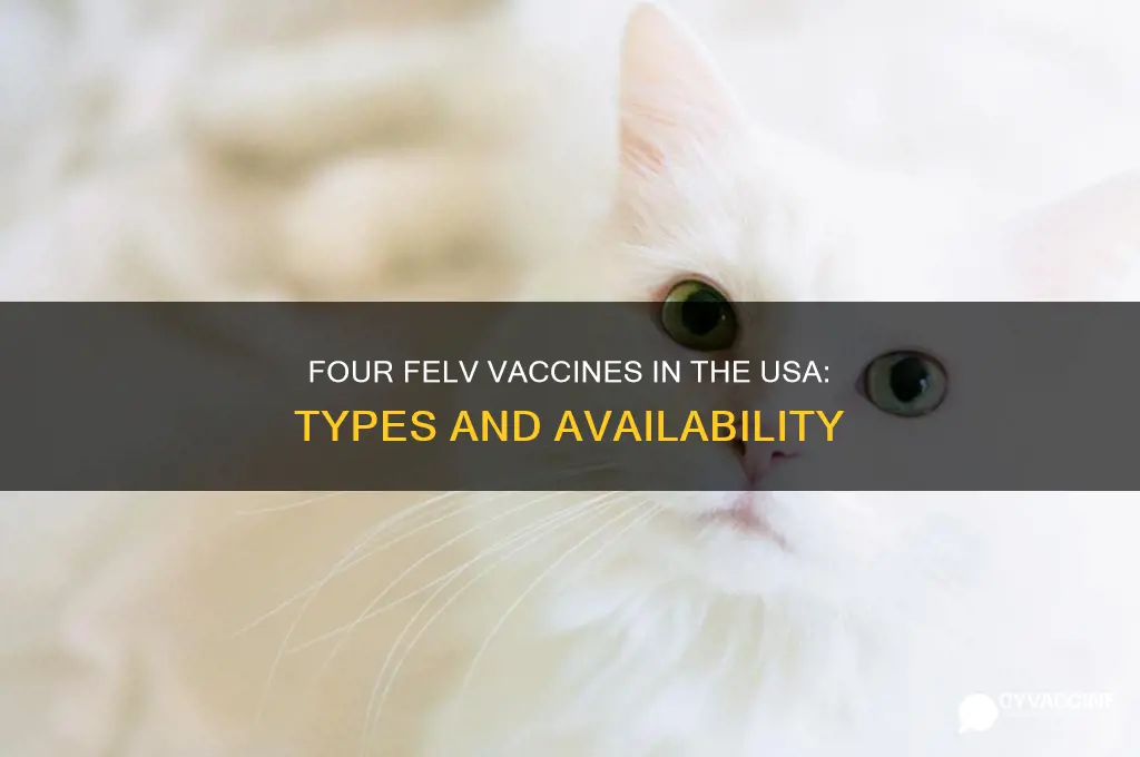 what are the 4 different felv vaccines available in usa
