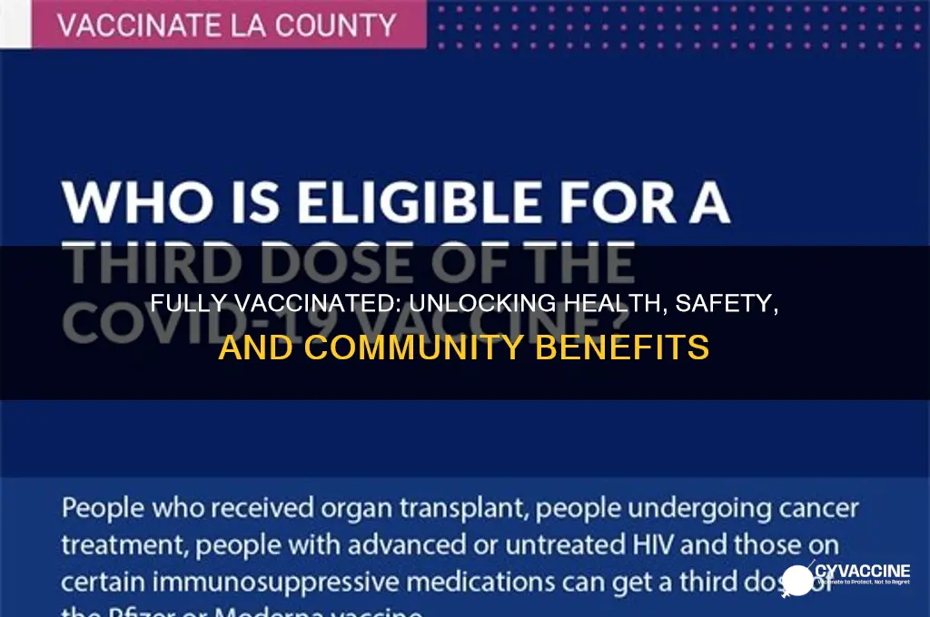 what are the benefits of being fully vaccinated