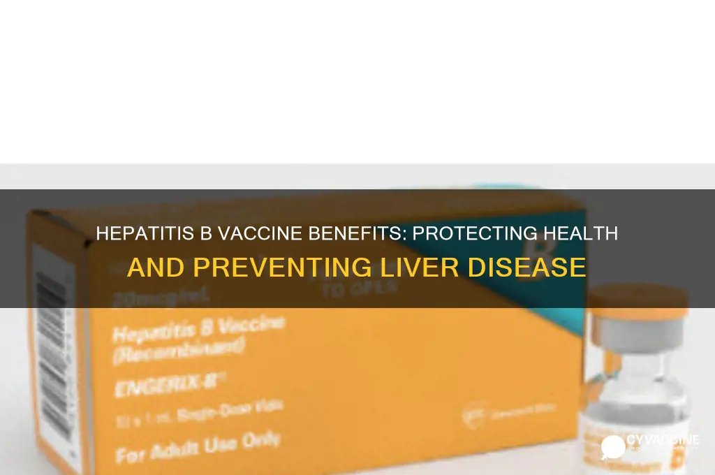 what are the benefits of hepatitis b vaccine