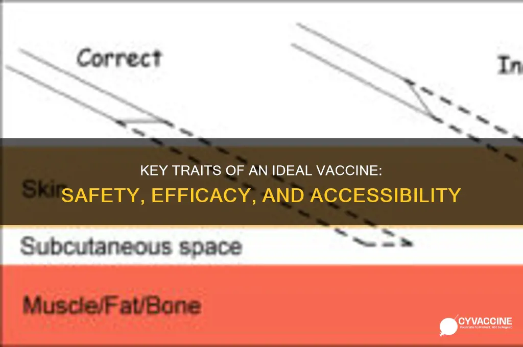 what are the characteristics of an ideal vaccine