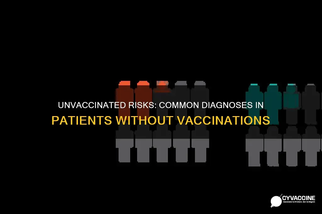 what are the common diagnosis in patients without vaccinations