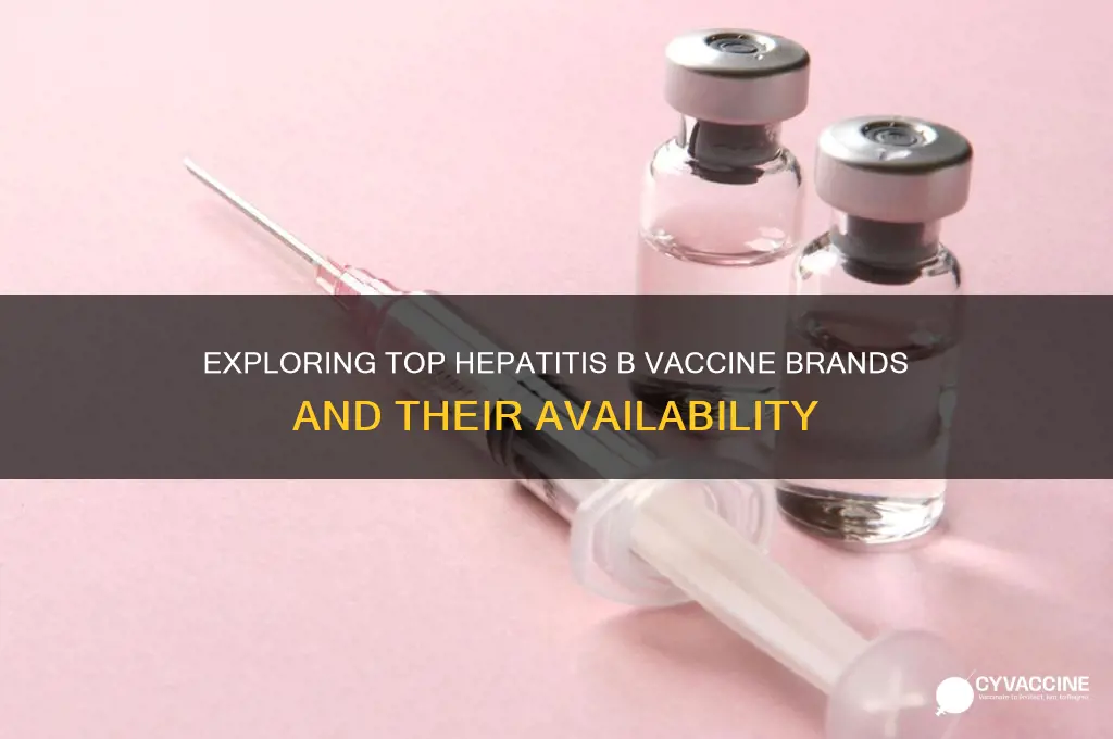 what are the different brands of hepatitis b vaccine available