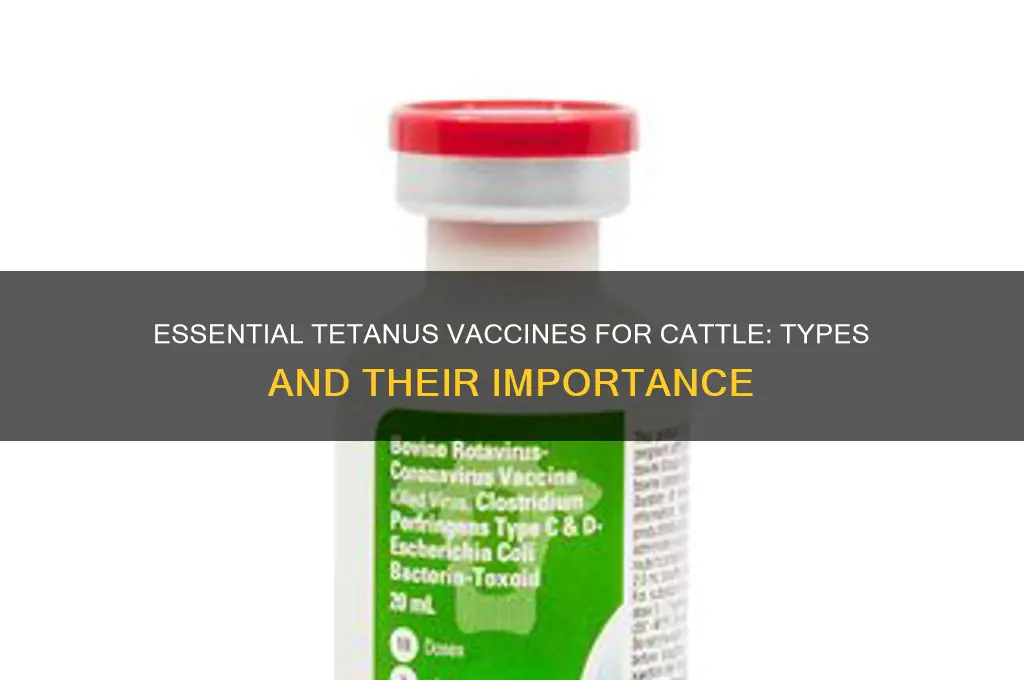 what are the different tetanus vaccines for cattle