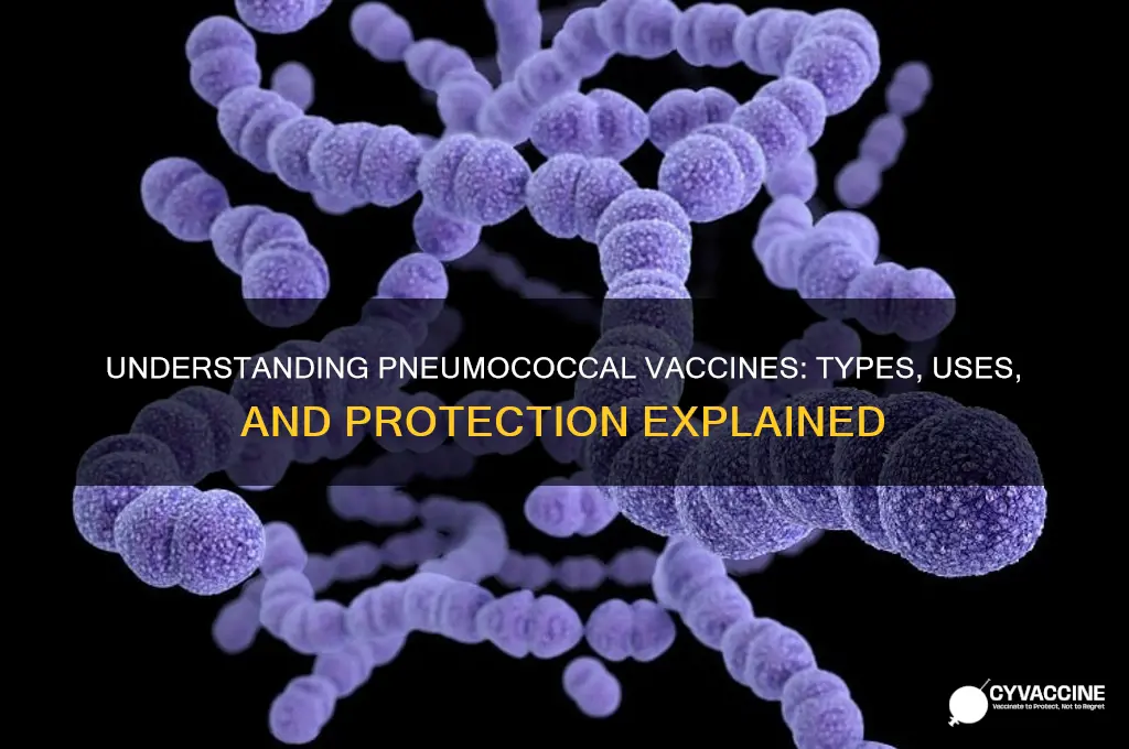 what are the different types of pneumococcal vaccines