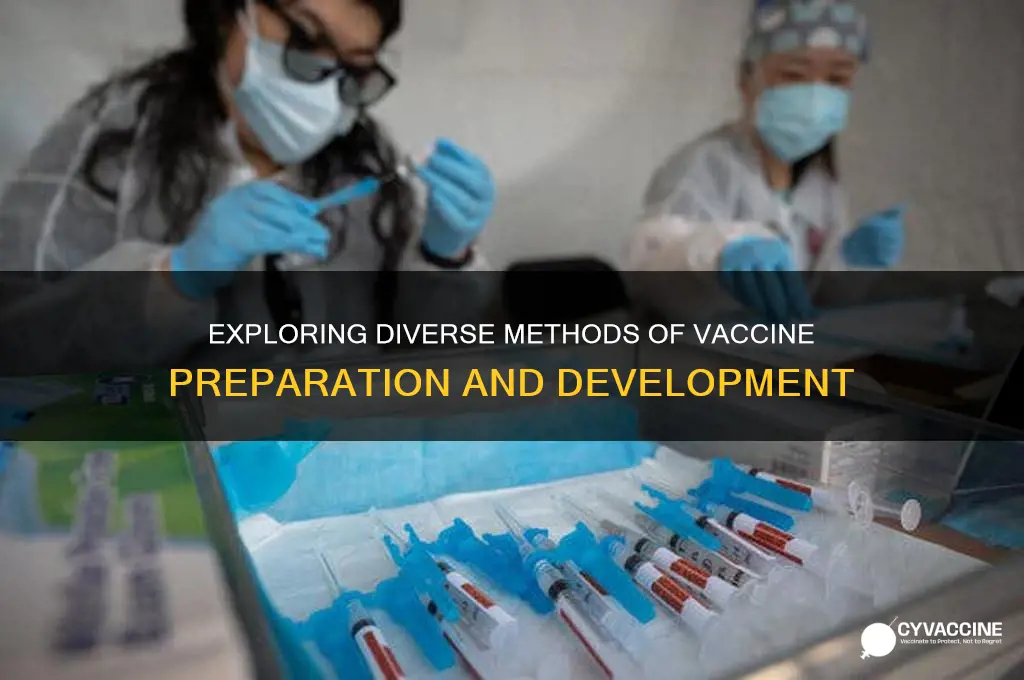 what are the different types of vaccine preparation