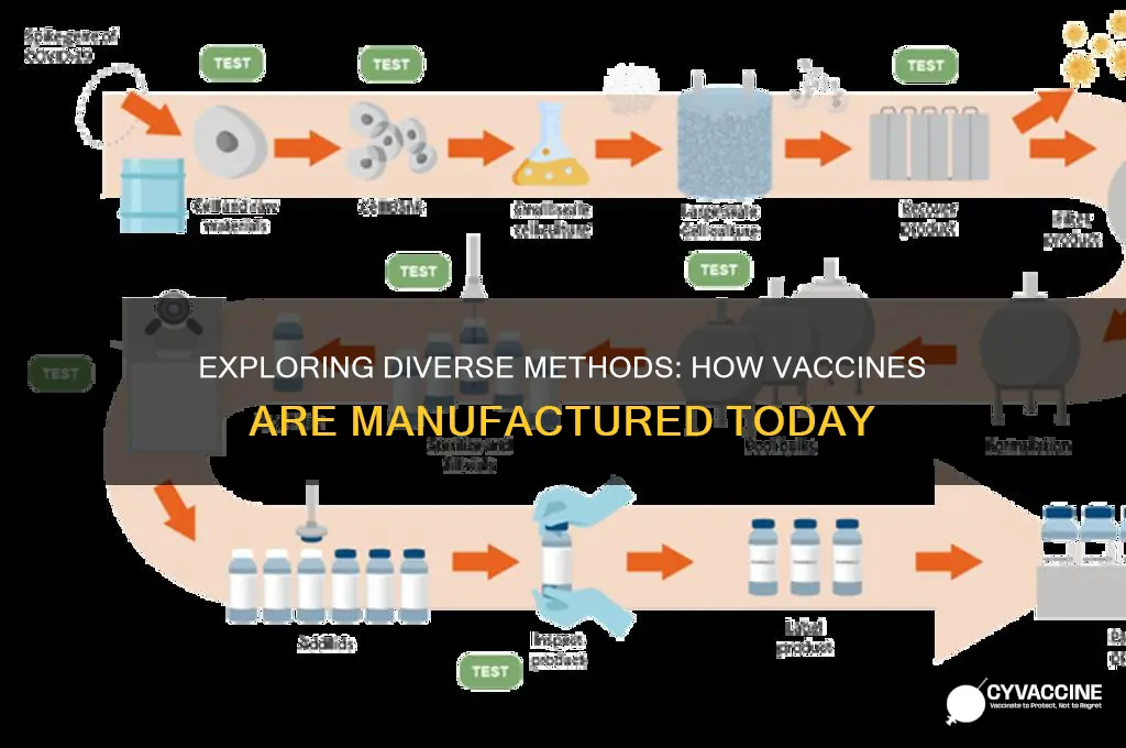 what are the different ways in which vaccines are made
