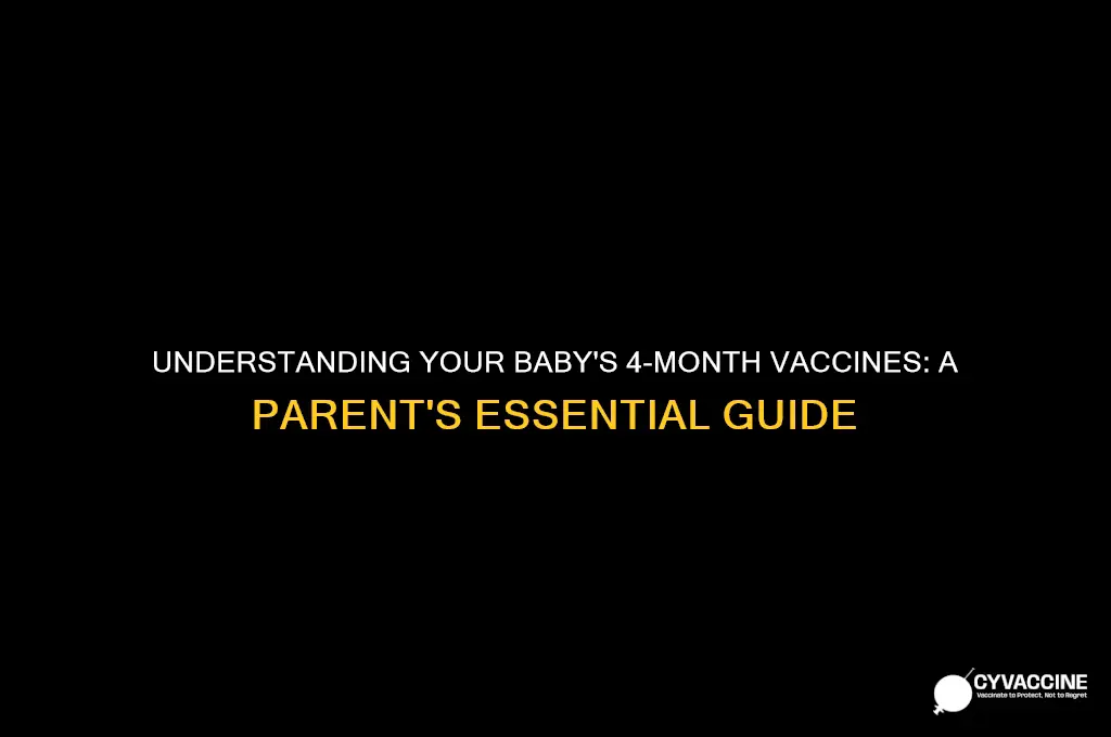 what are the four month vaccines