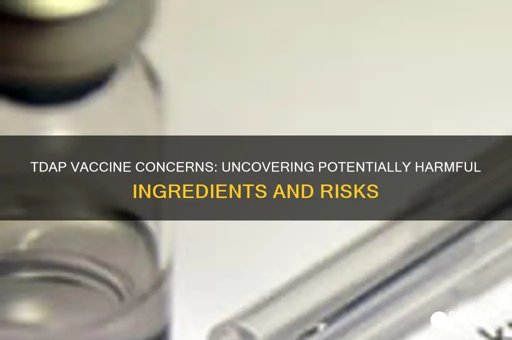 what are the harmful ingredients of the tdap vaccine