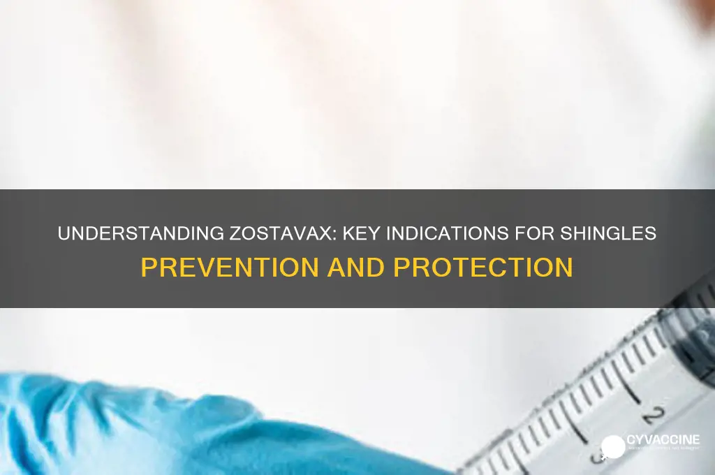what are the indications for the zostavax vaccine