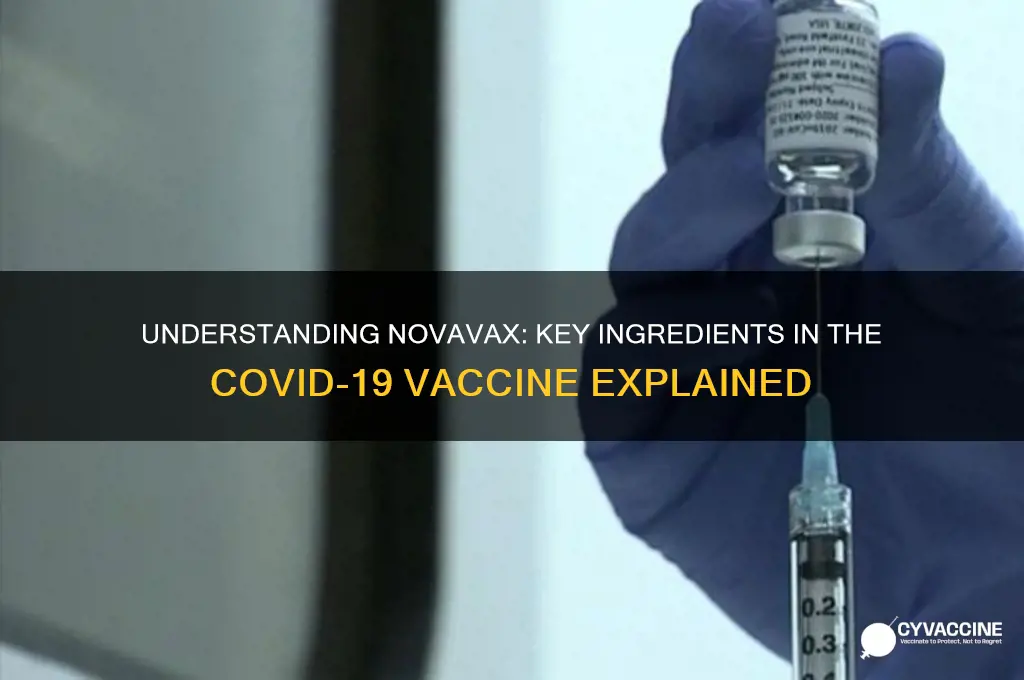 what are the ingredients in the novavax vaccine