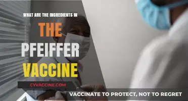Pfeiffer Vaccine Ingredients: A Detailed Breakdown of Its Composition