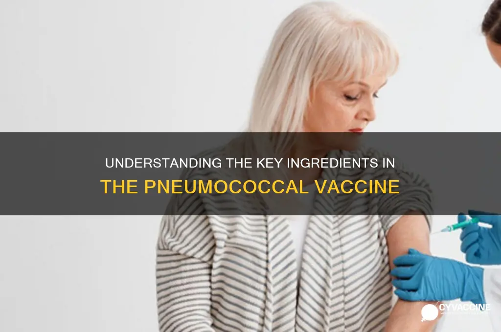 what are the ingredients in the pneumococcal vaccine