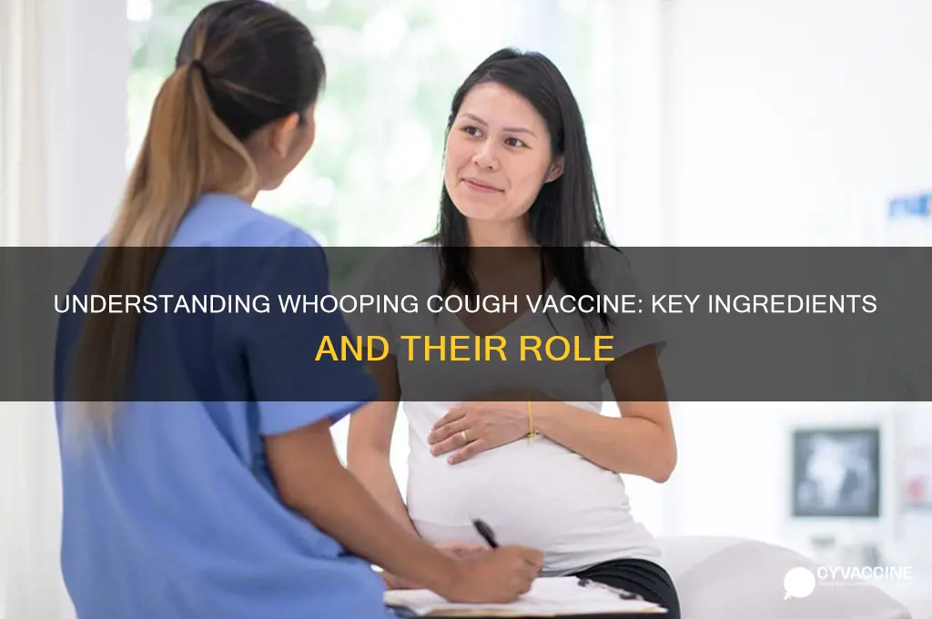 what are the ingredients in the whooping cough vaccine