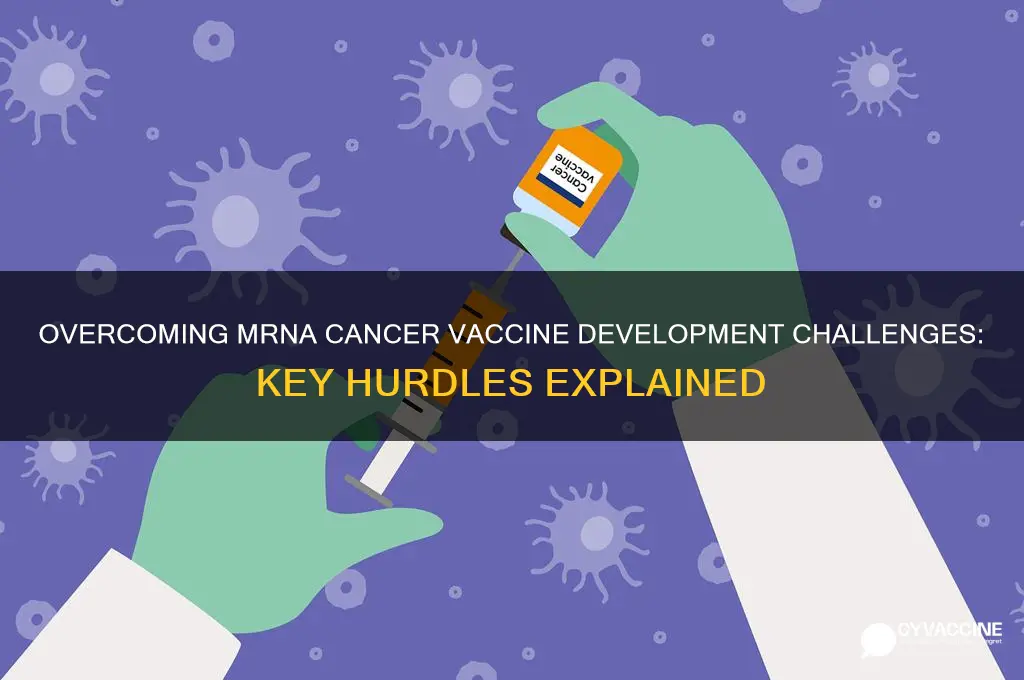 what are the main challenges in developing mrna cancer vaccines