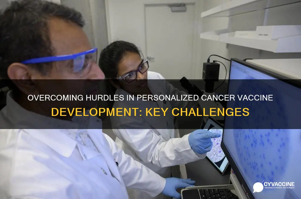what are the main challenges in developing personalized cancer vaccines