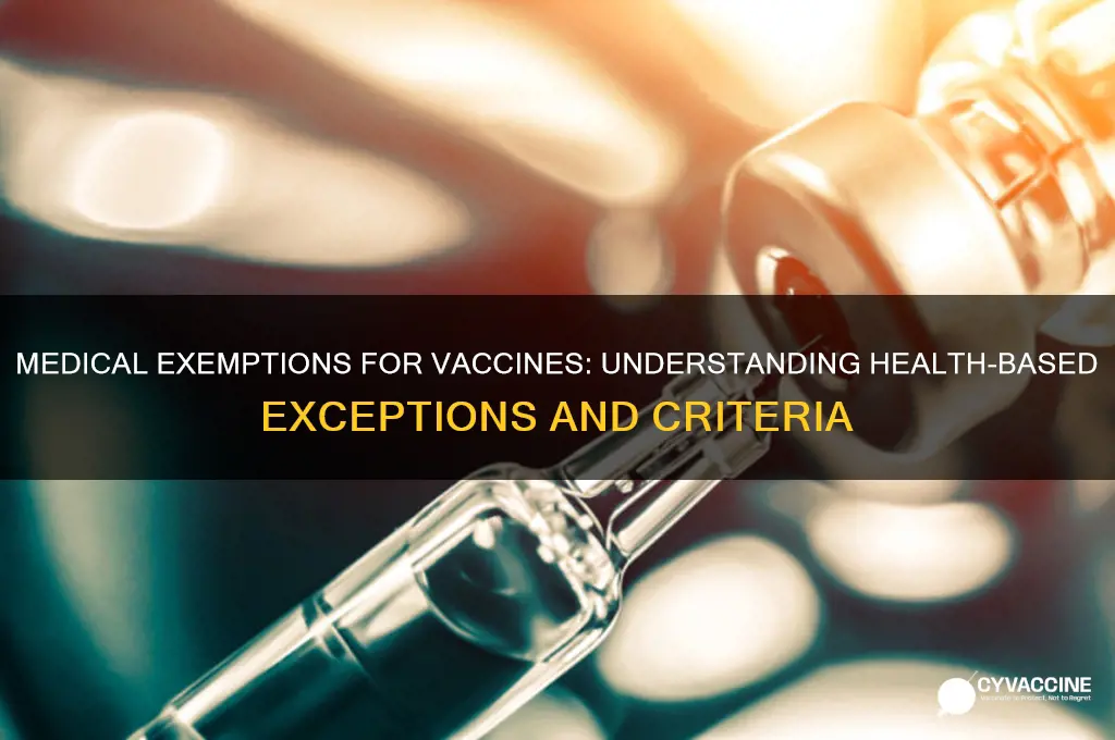what are the medical exemptions for the vaccine