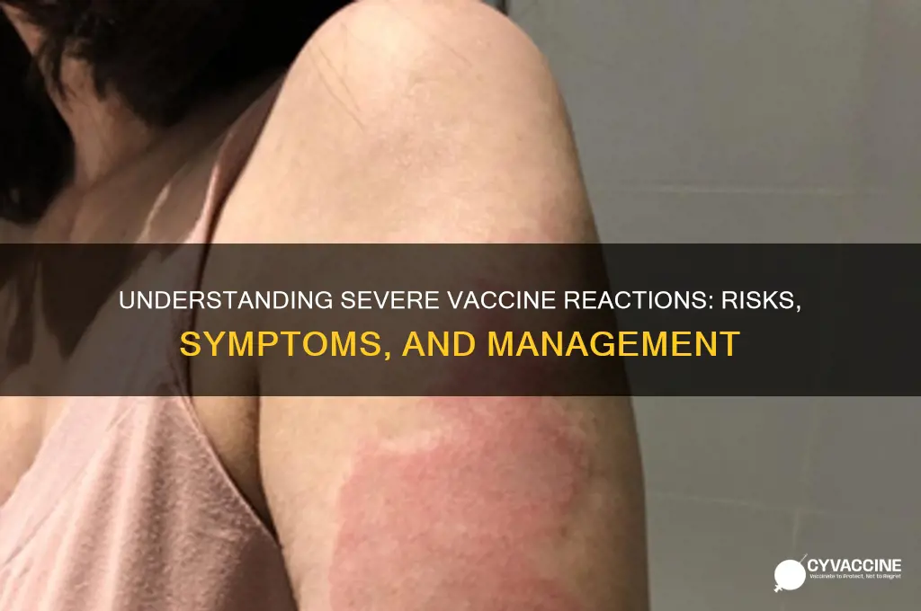 what are the more serious reactions to vaccines