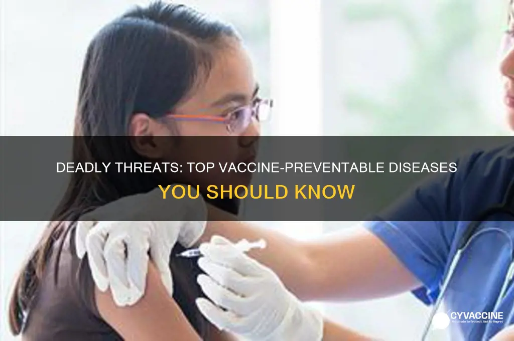 what are the most dangerous vaccine preventable diseases