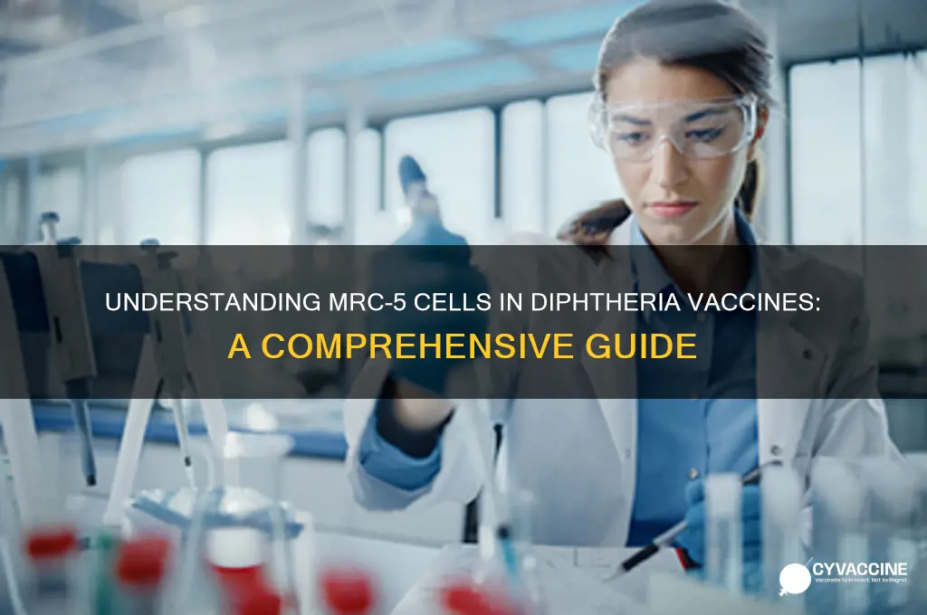 what are the mrc-5 cells in diptheria vaccine