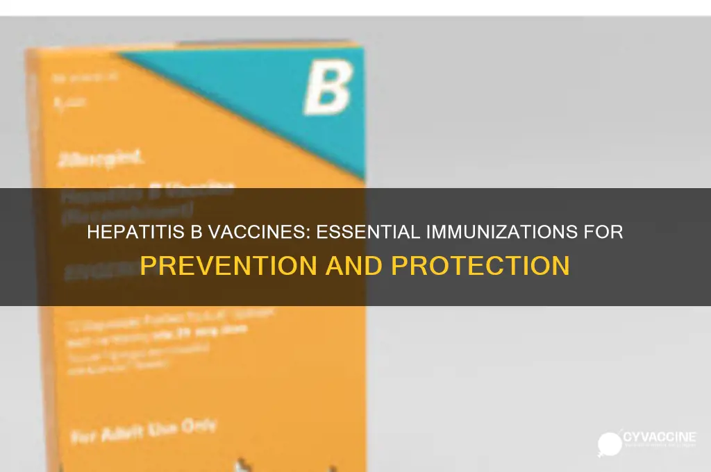 what are the name of vaccines for hepatiitis b