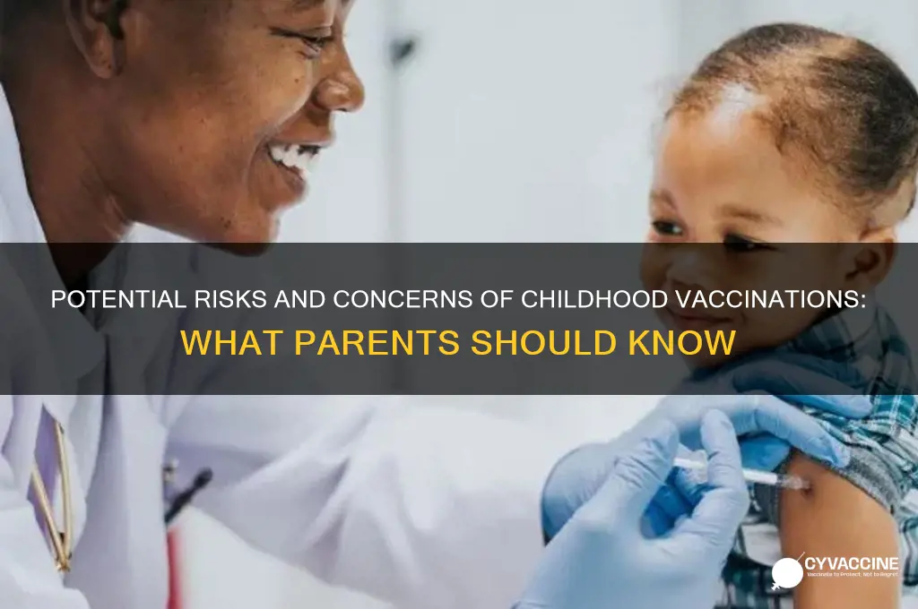 what are the negatives of vaccinating your children
