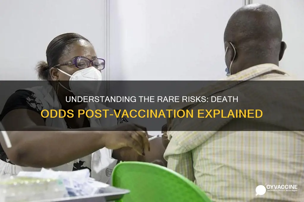 what are the odds of death after vaccination