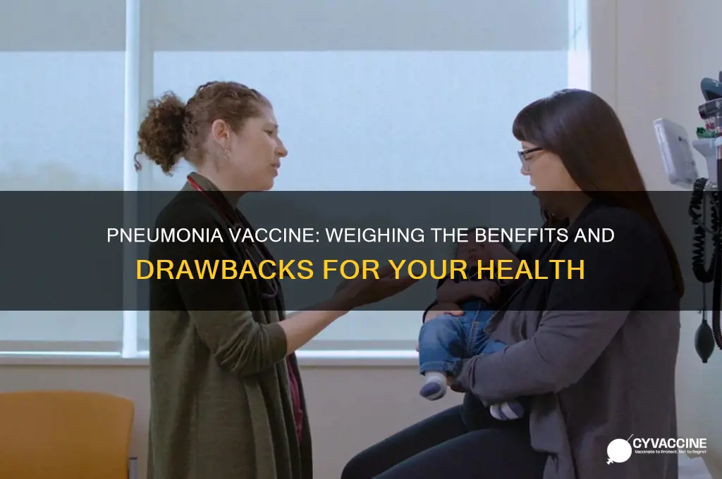 what are the pros and cons of the pneumonia vaccine