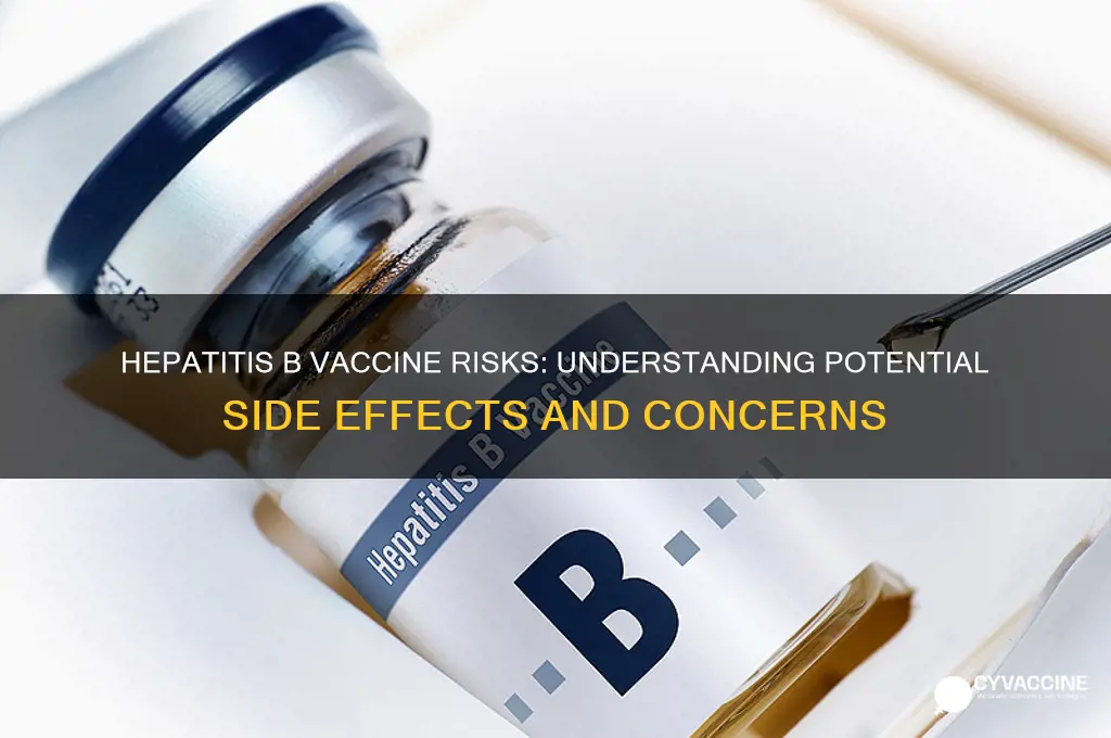 what are the risks of hep b vaccine
