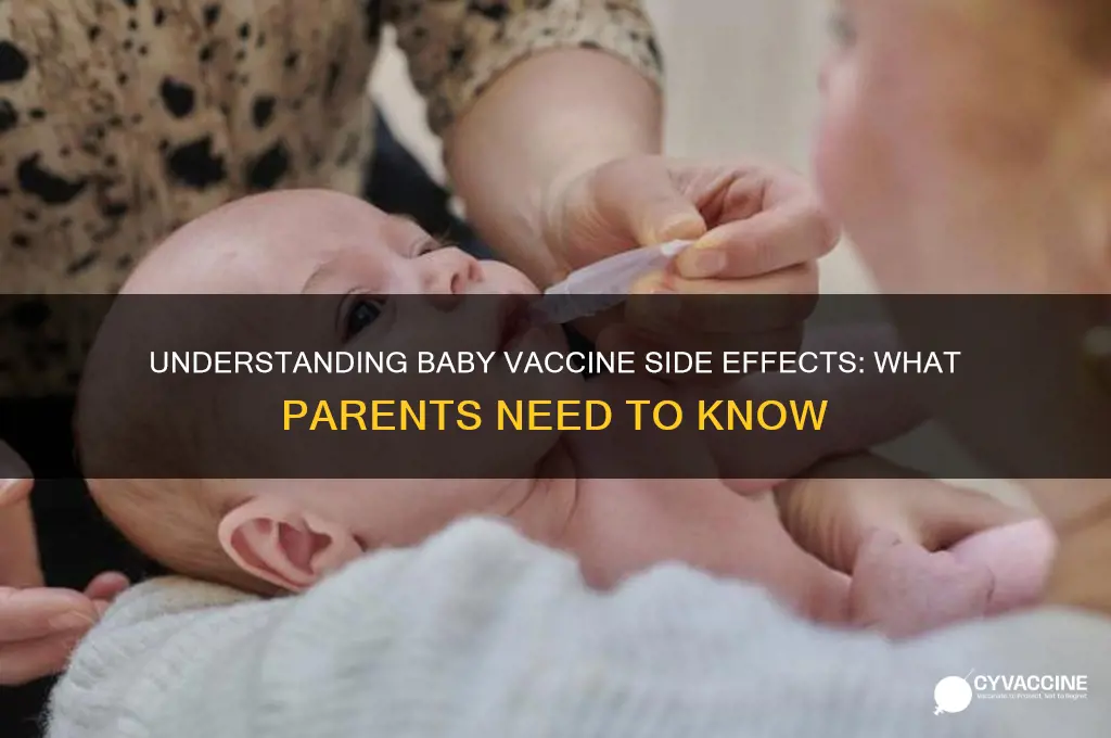 what are the side affects of baby vaccines