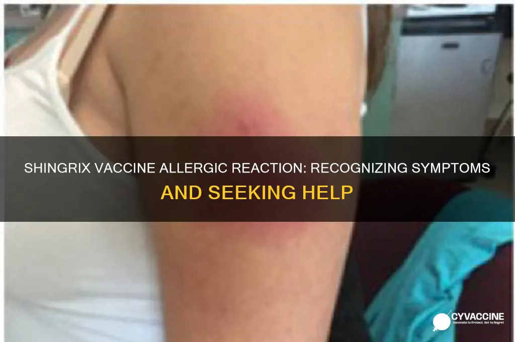 what are the signs of allergic reaction to shingrix vaccine
