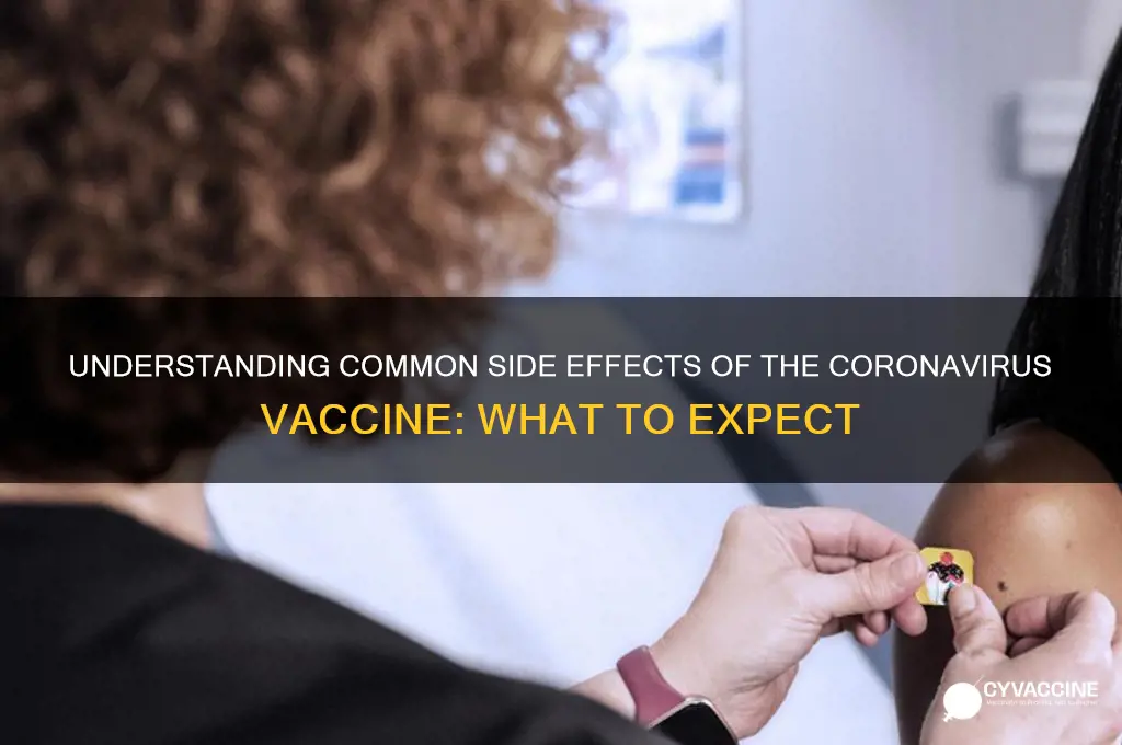 what are the symptoms from the coronavirus vaccine
