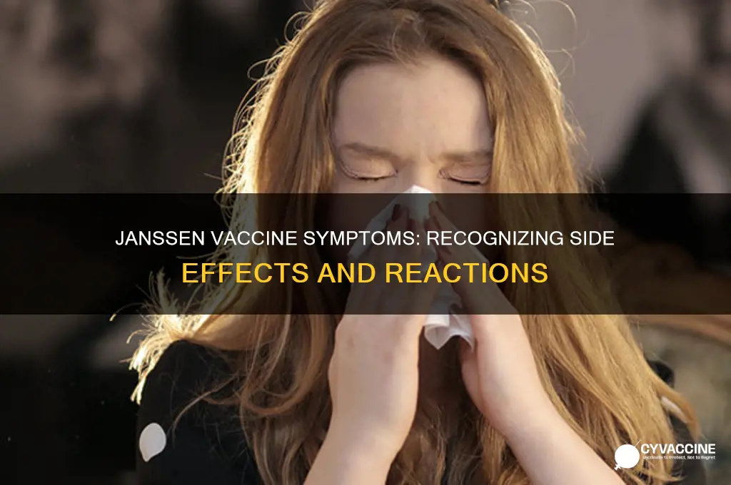 what are the symptoms of the janssen vaccine
