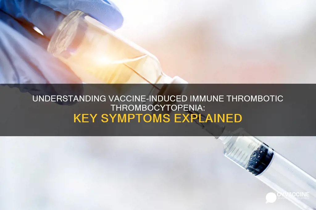 what are the symptoms of vaccine-induced immune thrombotic thrombocytopenia