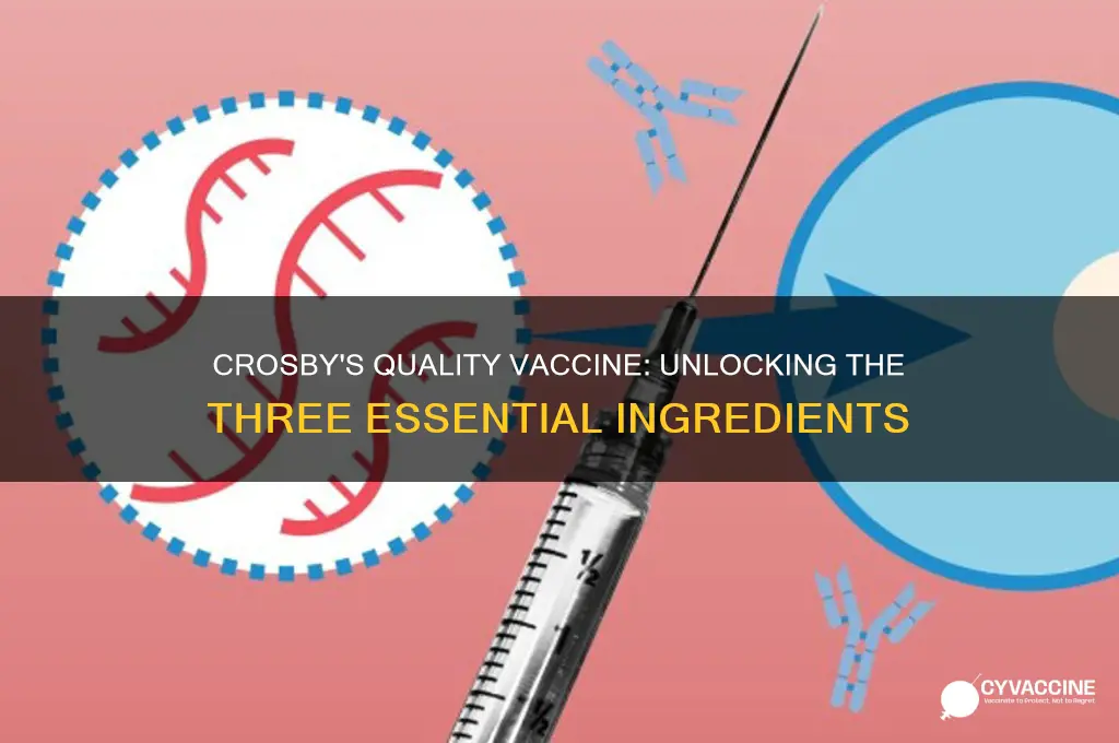 what are the three key ingredients of crosby