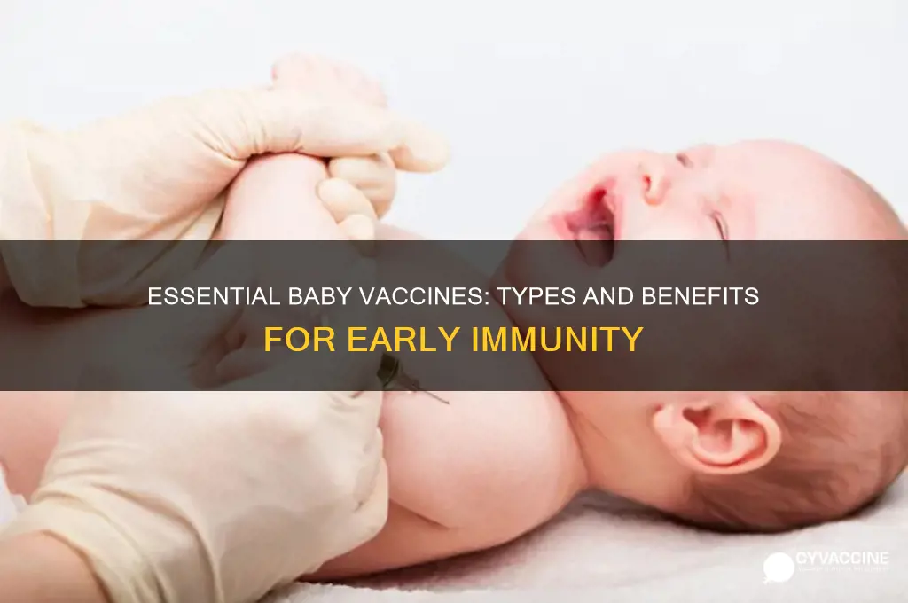 what are the types of vaccines for babies